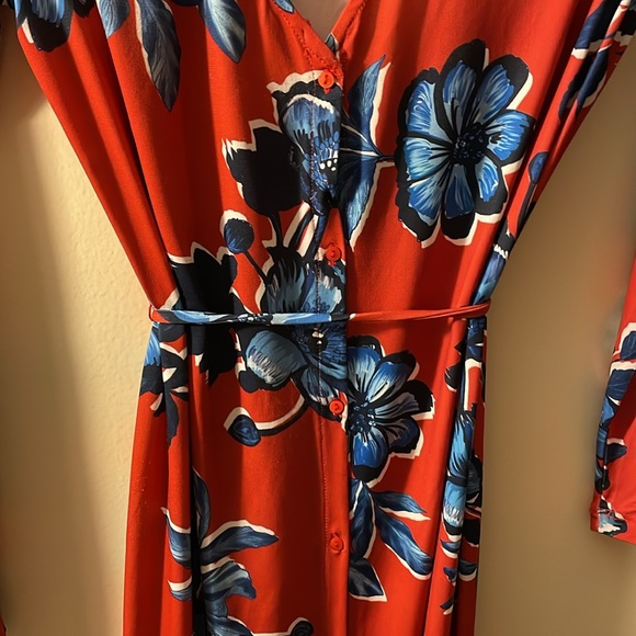 🎀NWOT ZARA collared button down longsleeve midi/maxi dress Sz.s 158 - Picture 3 of 5